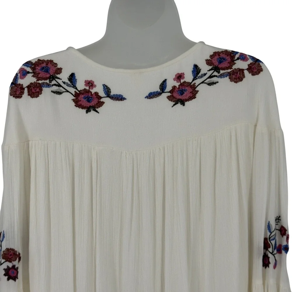 Free People Te Amo Embroidered Mini Dress S Boho‎